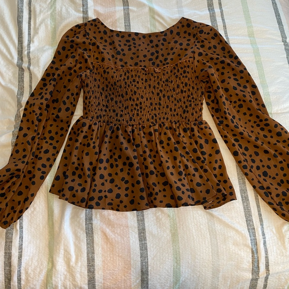Cute Cheetah Blouse